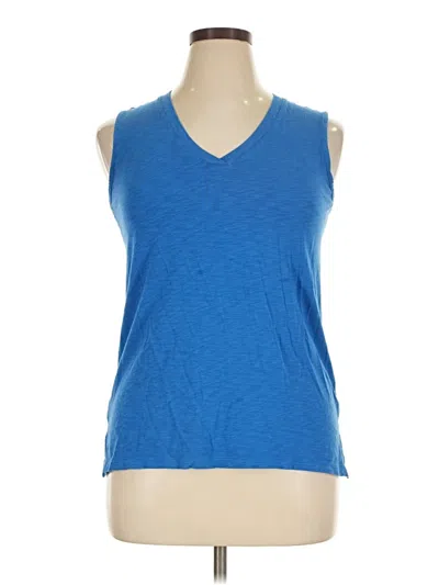 Pre-owned Max Studio Sleeveless T-shirt In Blue