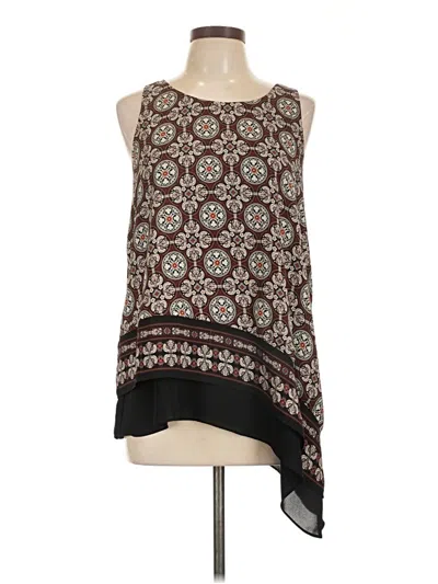 Pre-owned Max Studio Sleeveless T-shirt In Brown