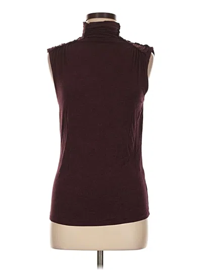 Pre-owned Max Studio Sleeveless T-shirt In Burgundy