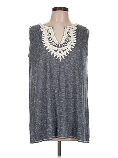 Pre-owned Max Studio Sleeveless T-shirt In Gray