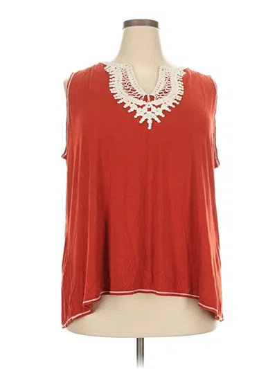 Pre-owned Max Studio Sleeveless T-shirt In Red