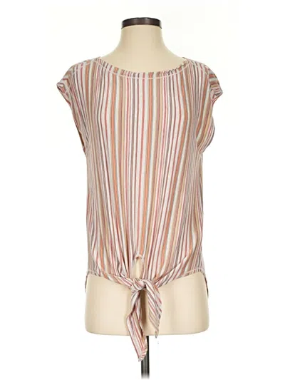 Pre-owned Max Studio Sleeveless T-shirt In Tan
