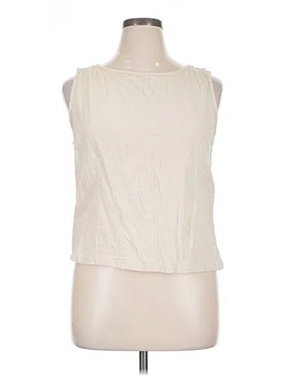 Pre-owned Max Studio Sleeveless T-shirt In White