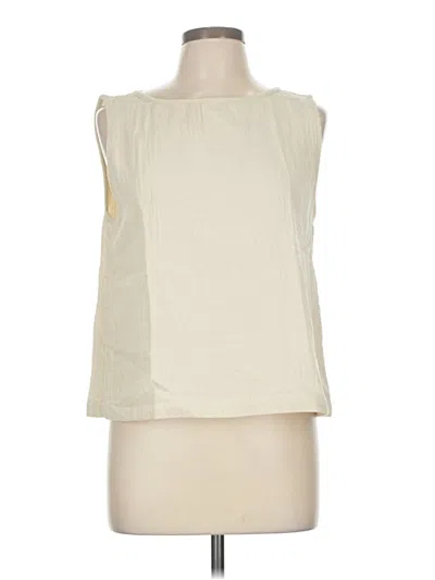 Pre-owned Max Studio Sleeveless T-shirt In White