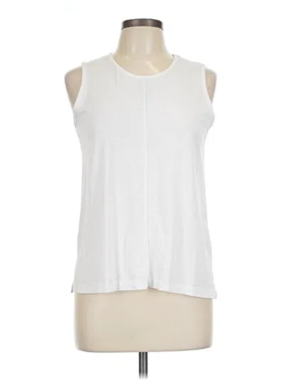 Pre-owned Max Studio Sleeveless T-shirt In White