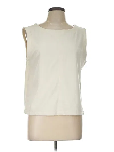 Pre-owned Max Studio Sleeveless T-shirt In White