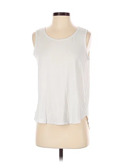 Pre-owned Max Studio Sleeveless T-shirt In White