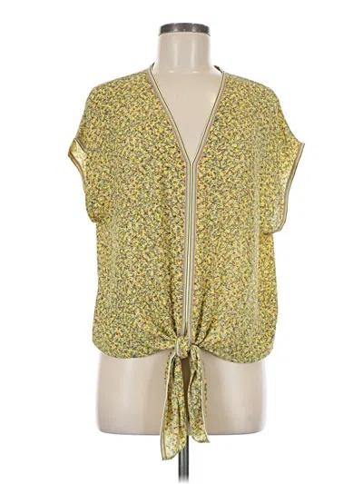 Pre-owned Max Studio Sleeveless T-shirt In Yellow