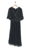 Max Studio Smocked Waist Mesh Dress
