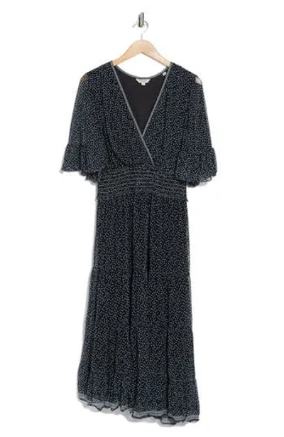 Max Studio Smocked Waist Mesh Dress