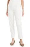 Max Studio Soft Twill Cargo Pants In New Ivory-new Ivory