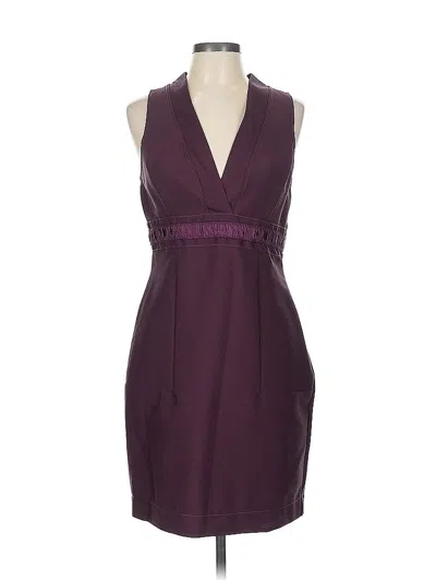 Pre-owned Max Studio Specialty Products Cocktail Dress In Burgundy