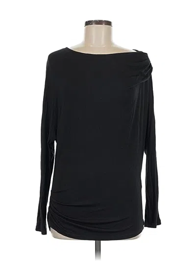 Pre-owned Max Studio Specialty Products Long Sleeve Top Black One Shoulder Neckline Tops