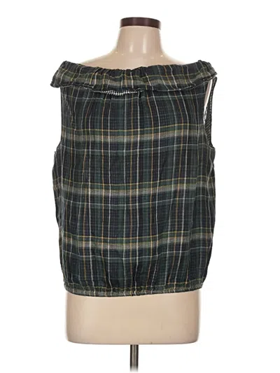 Pre-owned Max Studio Specialty Products Sleeveless Blouse In Green