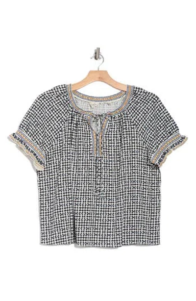 Max Studio Split Neck Top