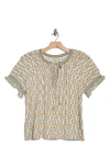 Max Studio Split Neck Top