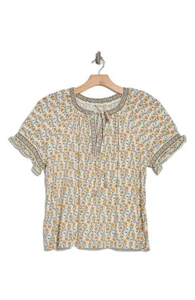 Max Studio Split Neck Top