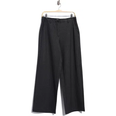 Max Studio Straight Leg Trousers In Heather Charcoal
