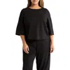 Max Studio Stretch Twill Top In Black