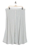 Max Studio Stripe Button Front A-line Skirt