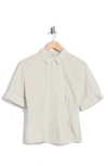 Max Studio Stripe Button-up Shirt