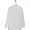 Max Studio Stripe Cotton Button-up Shirt In Animal Print