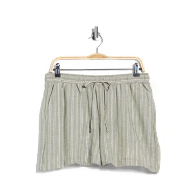 Max Studio Stripe Drawstring Shorts In Multi