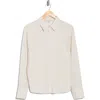 Max Studio Stripe Long Sleeve Button-up Shirt In Neutral