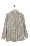 Max Studio Stripe Popover Tunic In Gray