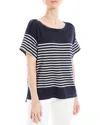 Max Studio Stripe Top In Multi