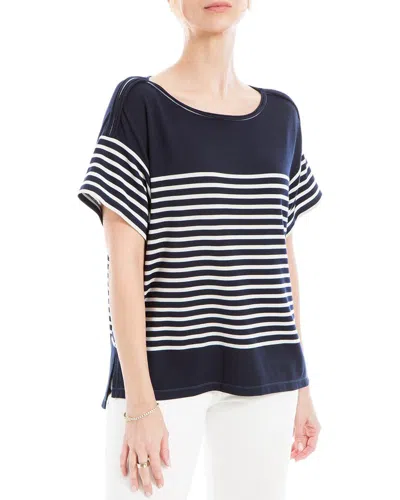 Max Studio Stripe Top In Multi