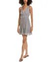 Max Studio Surplice Mini Dress In Multi