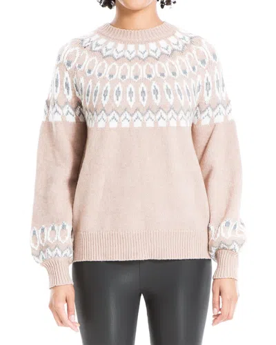 Max Studio Sweater Pullover In Pink