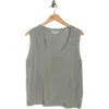 Max Studio Sweater Tank In Green
