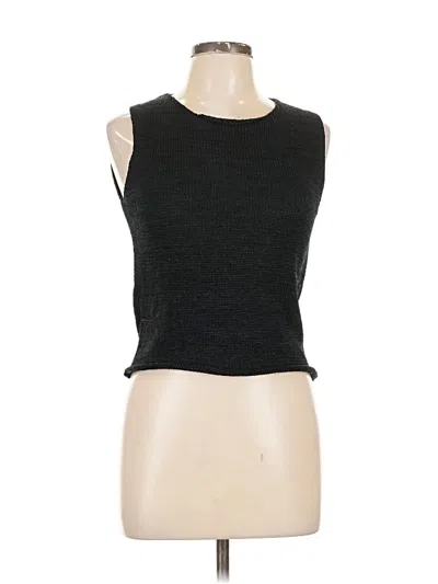 Pre-owned Max Studio Sweater Vest In Black
