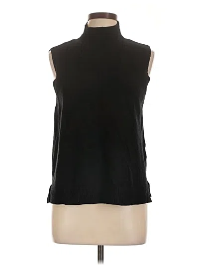 Pre-owned Max Studio Sweater Vest In Black