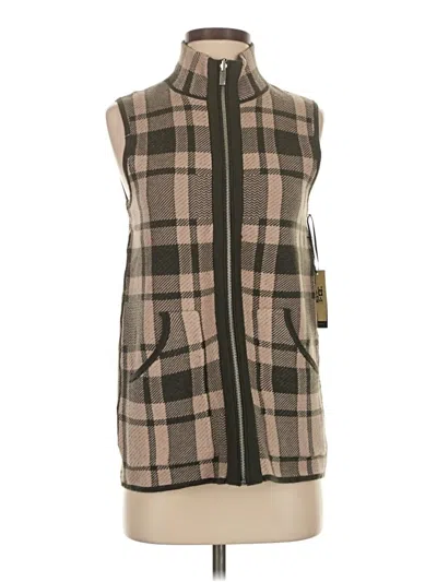 Pre-owned Max Studio Sweater Vest In Brown
