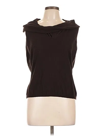 Pre-owned Max Studio Sweater Vest In Brown