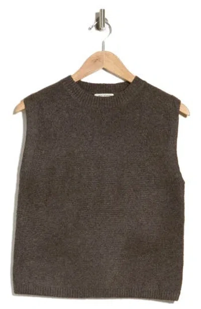 Max Studio Sweater Vest In Chocolate