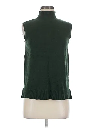Pre-owned Max Studio Sweater Vest In Green