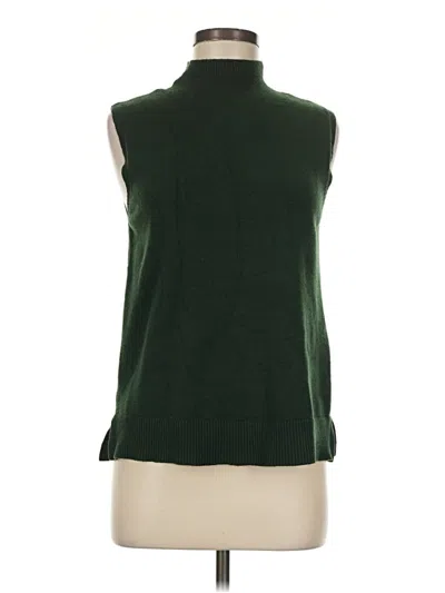 Pre-owned Max Studio Sweater Vest In Green
