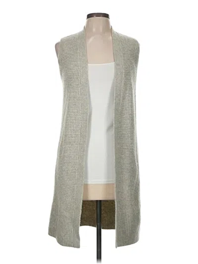 Pre-owned Max Studio Sweater Vest In Silver
