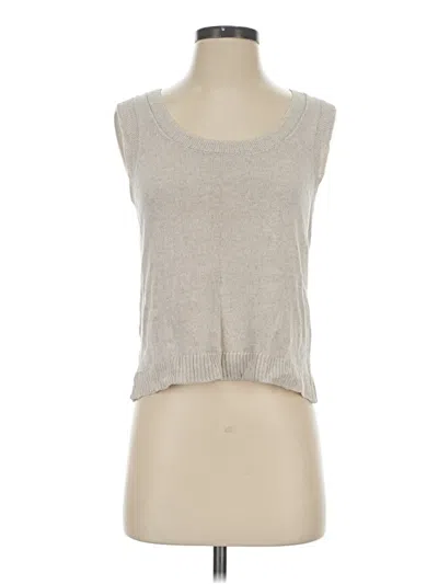 Pre-owned Max Studio Sweater Vest In Silver