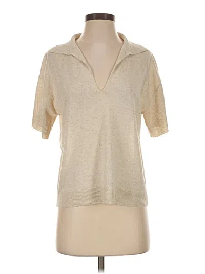 Pre-owned Max Studio Sweater Vest In Tan