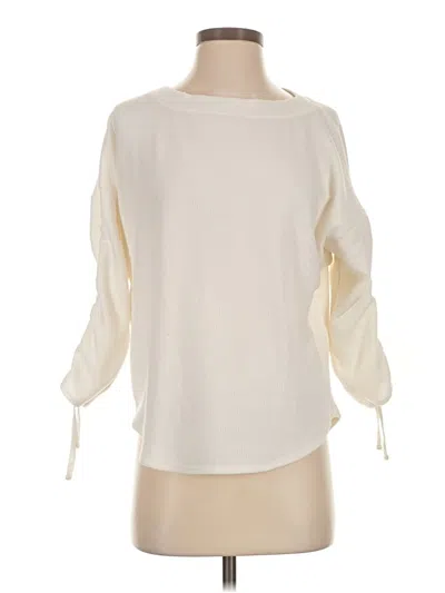 Pre-owned Max Studio Sweatshirt In Ivory