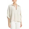 Max Studio Tab Sleeve Shirt In Neutral