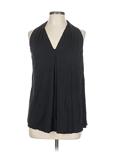 Pre-owned Max Studio Tank Top Black Halter Neckline Tops