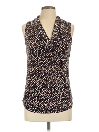 Pre-owned Max Studio Tank Top Purple Cowl Neck Tops