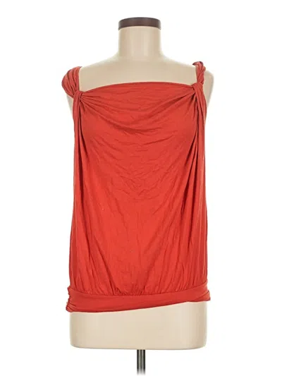 Pre-owned Max Studio Tank Top Red Strapless Neckline Tops