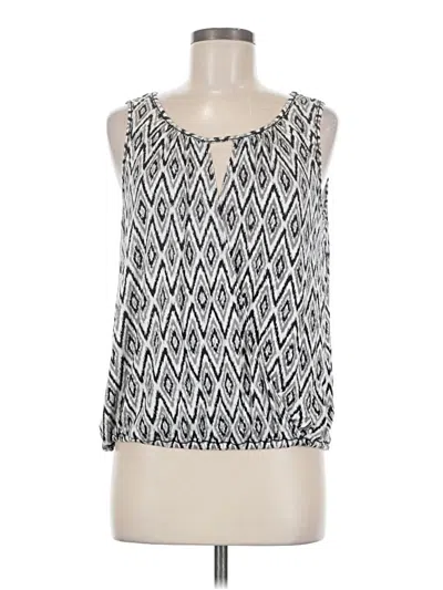 Pre-owned Max Studio Tank Top Silver Halter Neckline Tops